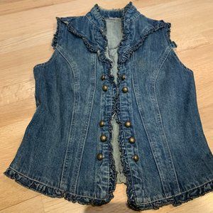 Jones Wear Jeans Denim Vest